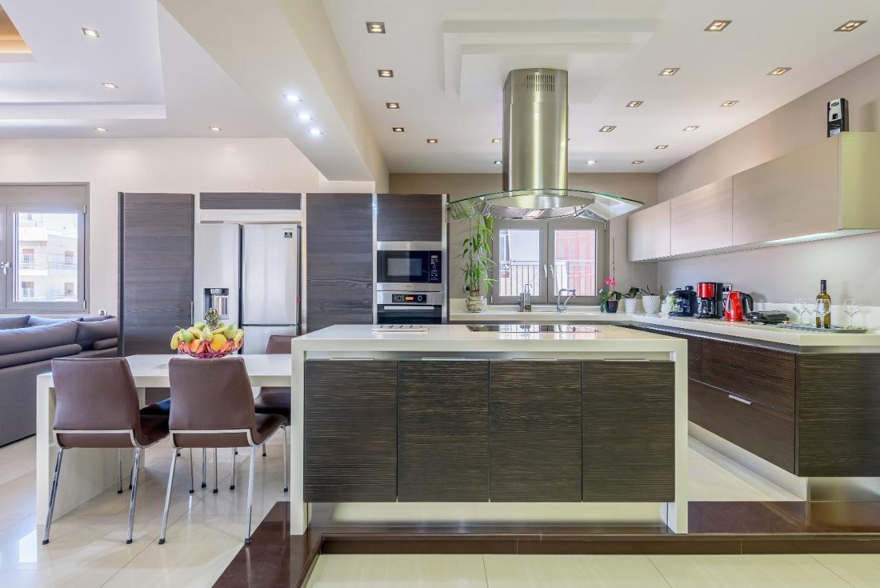 Luxury Villa In City Center With Rooftop Swimming Pool Chania  Luaran gambar