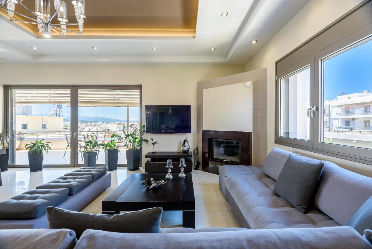 Luxury Villa In City Center With Rooftop Swimming Pool Chania  Luaran gambar